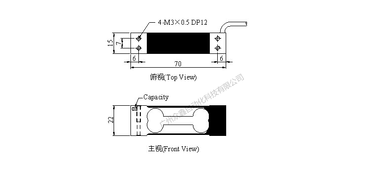臺灣mavin NA6-10kg稱重傳感器產(chǎn)品尺寸