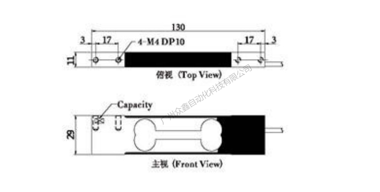 臺灣mavin NA12-1kg稱重傳感器產(chǎn)品尺寸